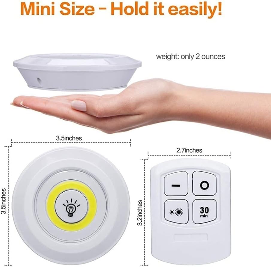 Set de 3 luces Led + control