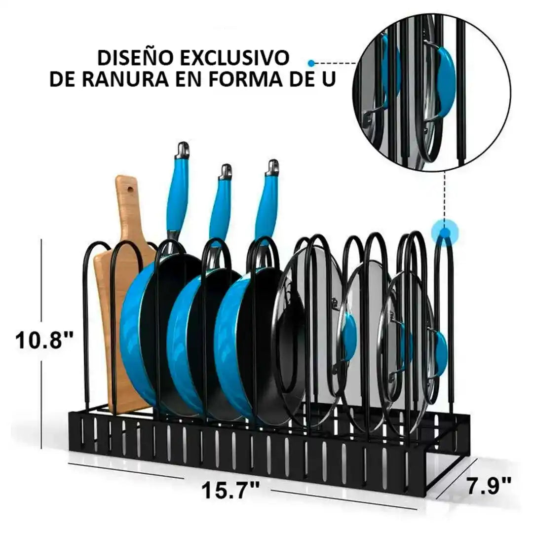 OrdenaTrastes® - Rack para organizar tus ollas, sartenes y tapas