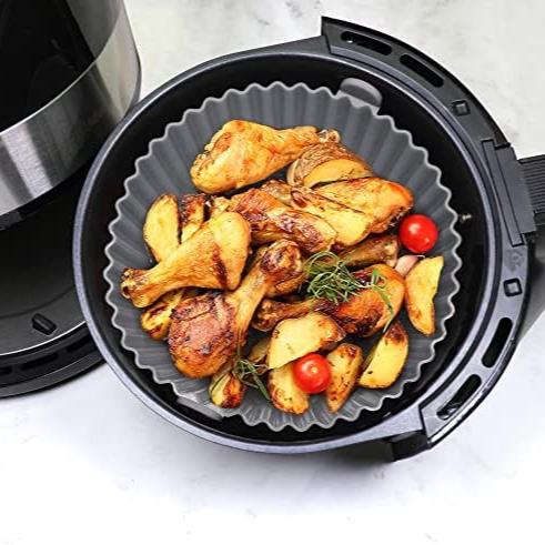 Combo Air Fryer + Accesorios (Freidora de Aire de 4 Litros + Gratis Spray de aceite y Protectores de silicona)