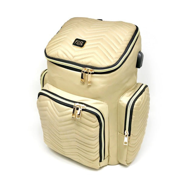 Mochila Pañalera Calidad Premium - Color Crema - Flipo®