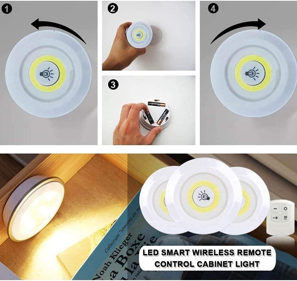 Set de 3 luces Led + control