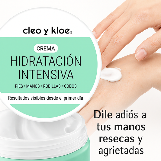Crema Hidratación Intensiva - 5 oz - Cleo y Kloe (reparadora de manos)