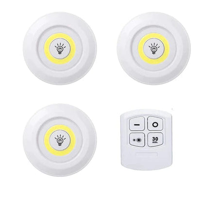 Set de 3 luces Led + control