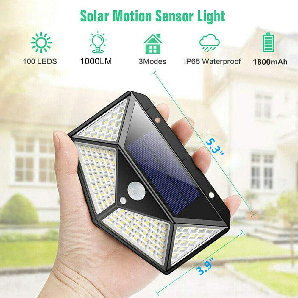 Lampara solar para exterior con sensor de movimiento