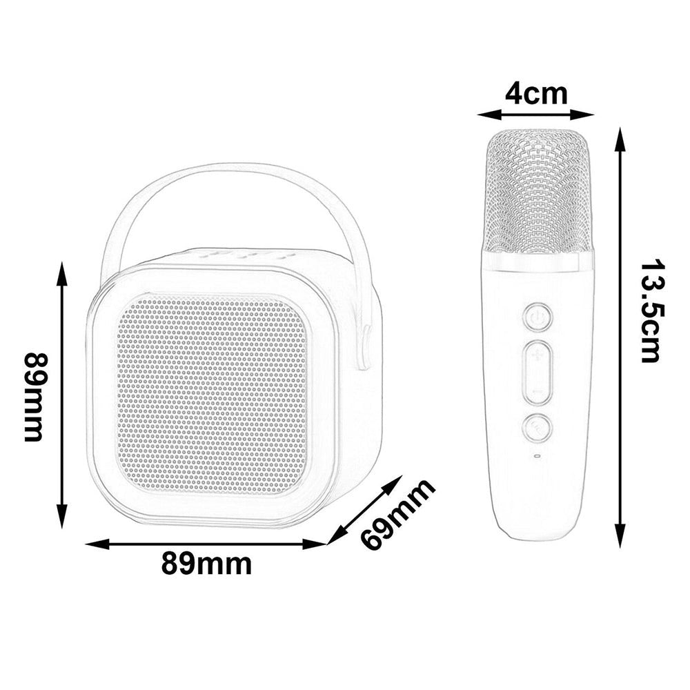 Bocina Bluetooth Karaoke Con Micrófono